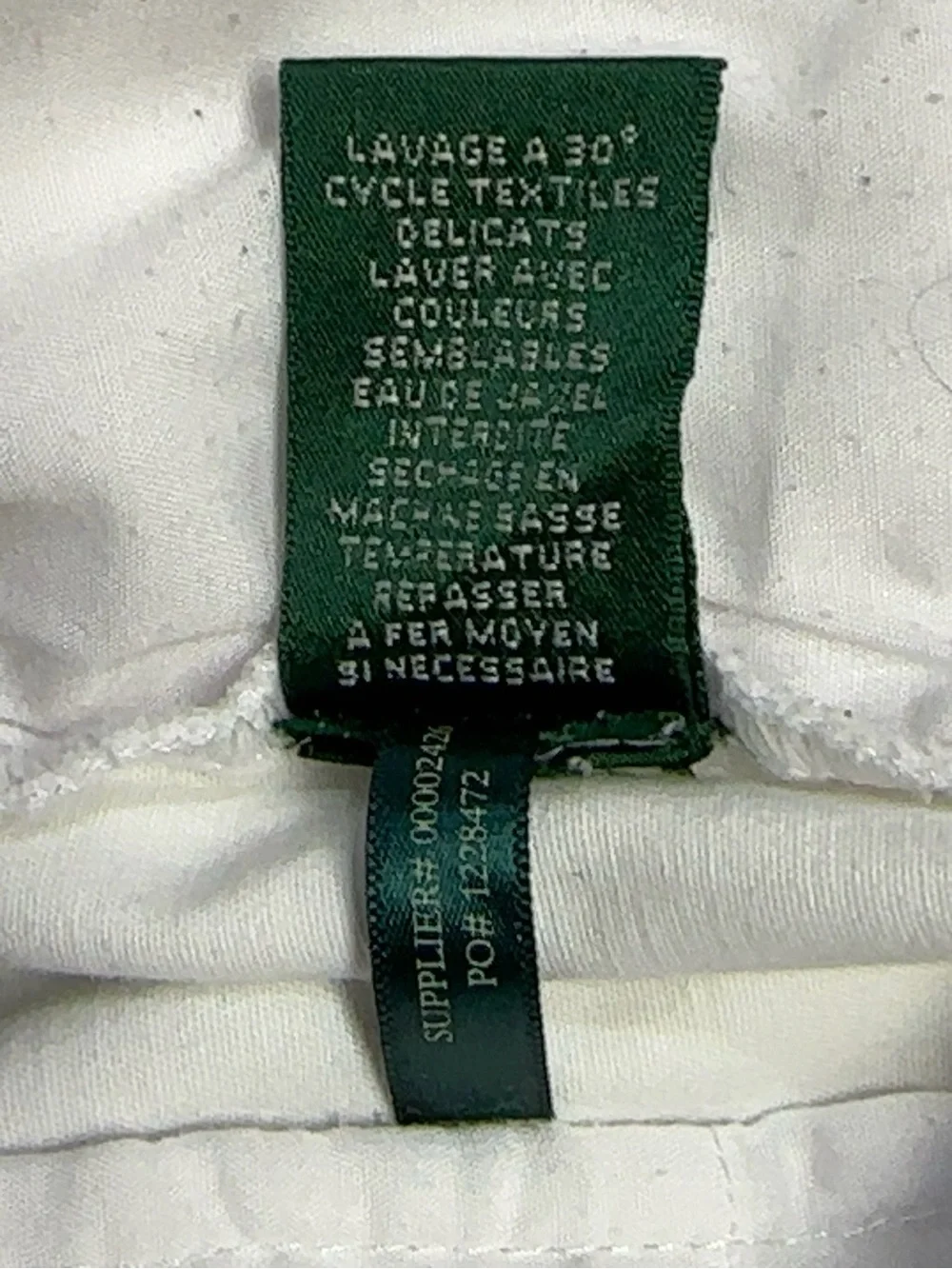 Lauren Ralph Lauren White Bermuda Shorts Size 6 Cotton Stretch Classic Preppy - Picture 7 of 7